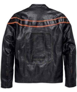 Harley Davidson Mens Double Ton Slim Fit Leather Jacket 1