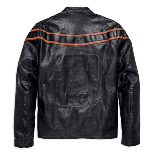 Harley Davidson Mens Double Ton Slim Fit Leather Jacket 1